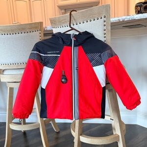 Obermeyer Kids Ski Jacket | Red and Black